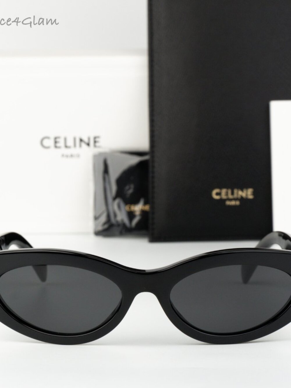 Celine Men Sunglasses Black Grey Cat Eye CL40288I MONOCHROMS 01A NEW AUTHENTIC